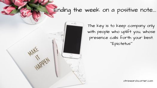 Ending the week on a positive note…. – OT Research Corner